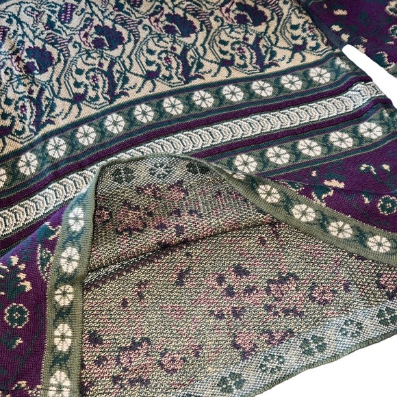 Express Tricot Vintage Size Large SET Mock Sweater Faux Wrap Skirt Boho Indie - Picture 14 of 14